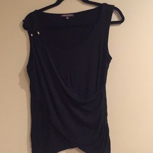 Adrienne Vittadini Black Sleeveless blouse